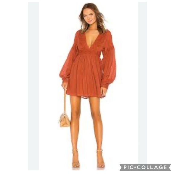 Free People Sugarpie Cinnamon Swiss Dot Lacey Open Back Cotton Mini Dress Size S - Picture 12 of 13